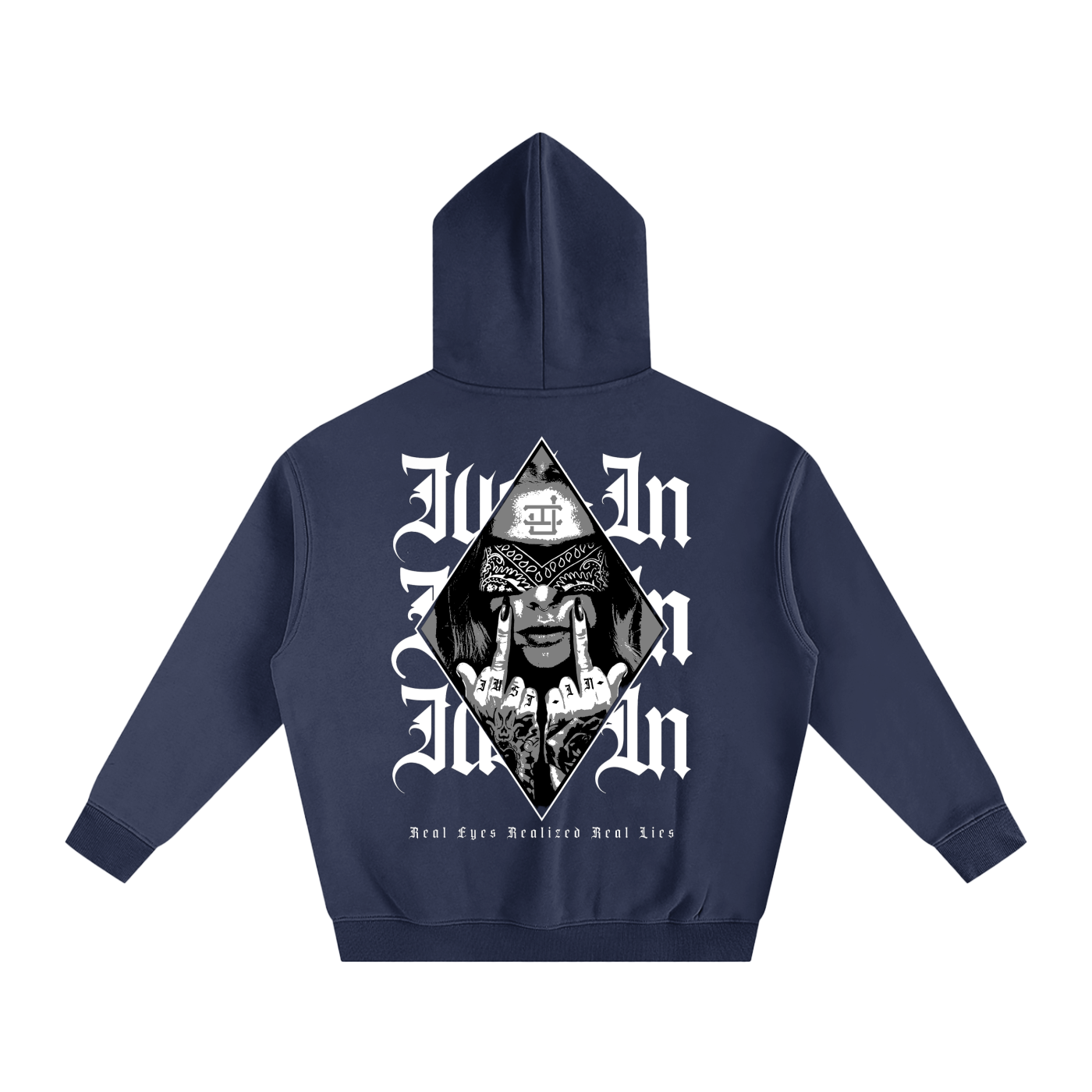 MIDDLE FINGERS Fleeced Hoodie