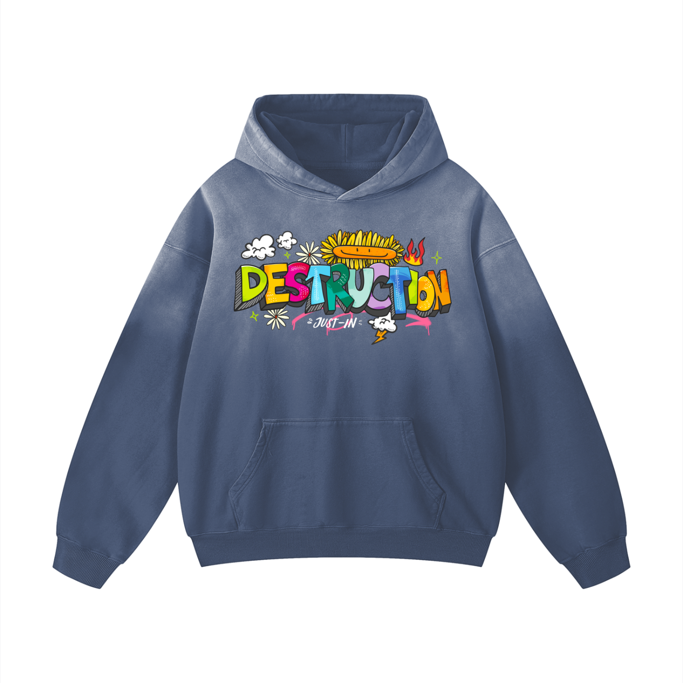 DESTRUCTION Sunfade Oversized Hoodie