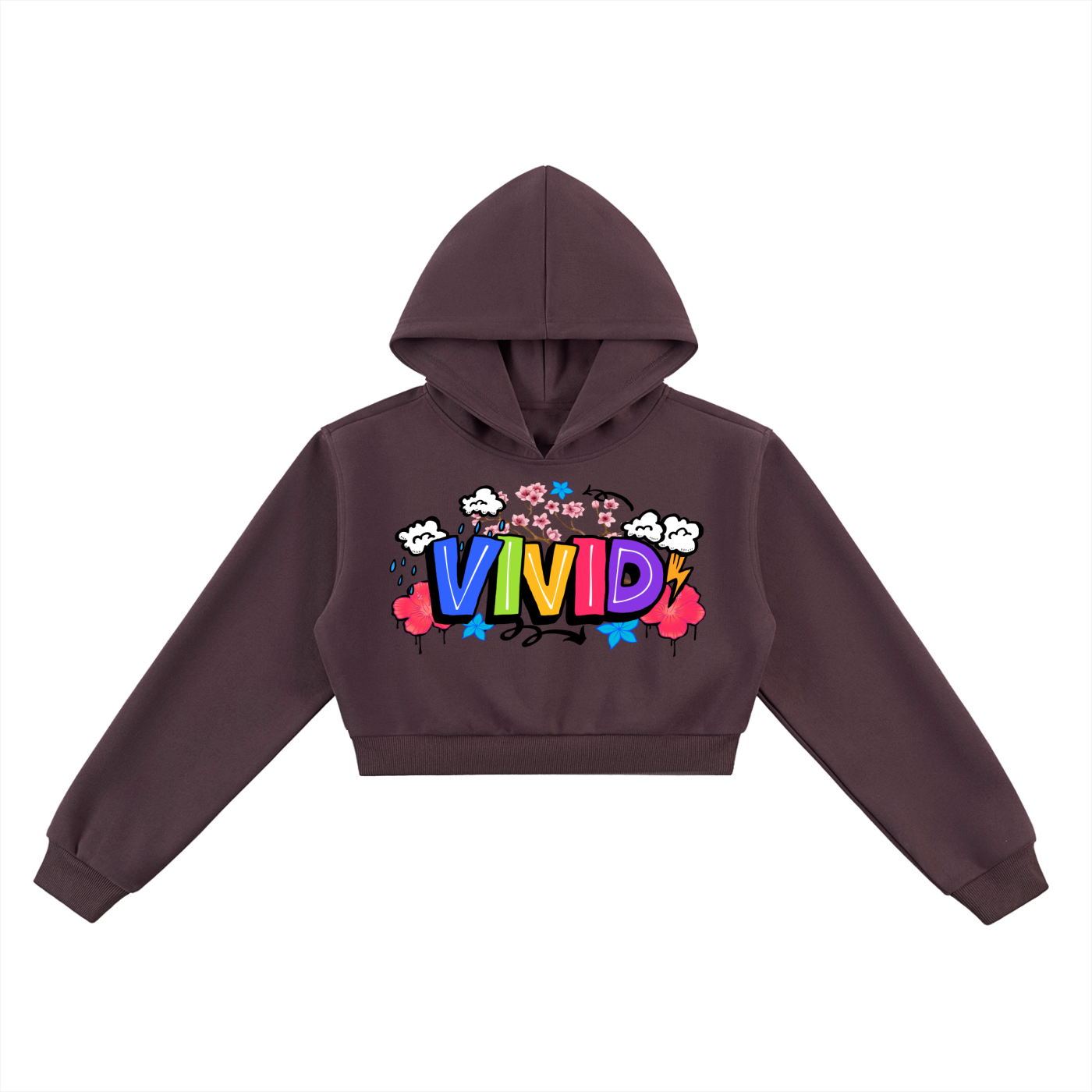 VIVID Essential Cropped Hoodie