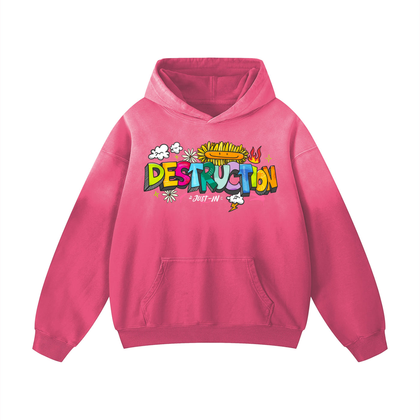 DESTRUCTION Sunfade Oversized Hoodie