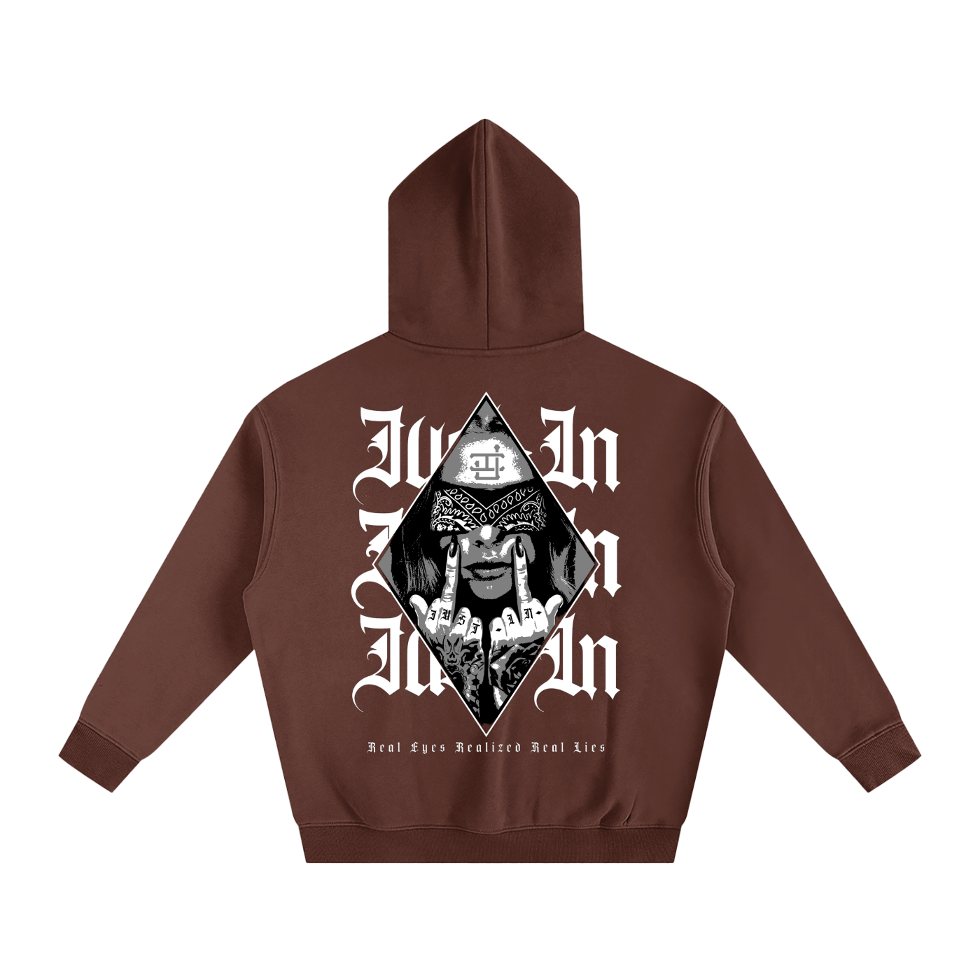 MIDDLE FINGERS Fleeced Hoodie