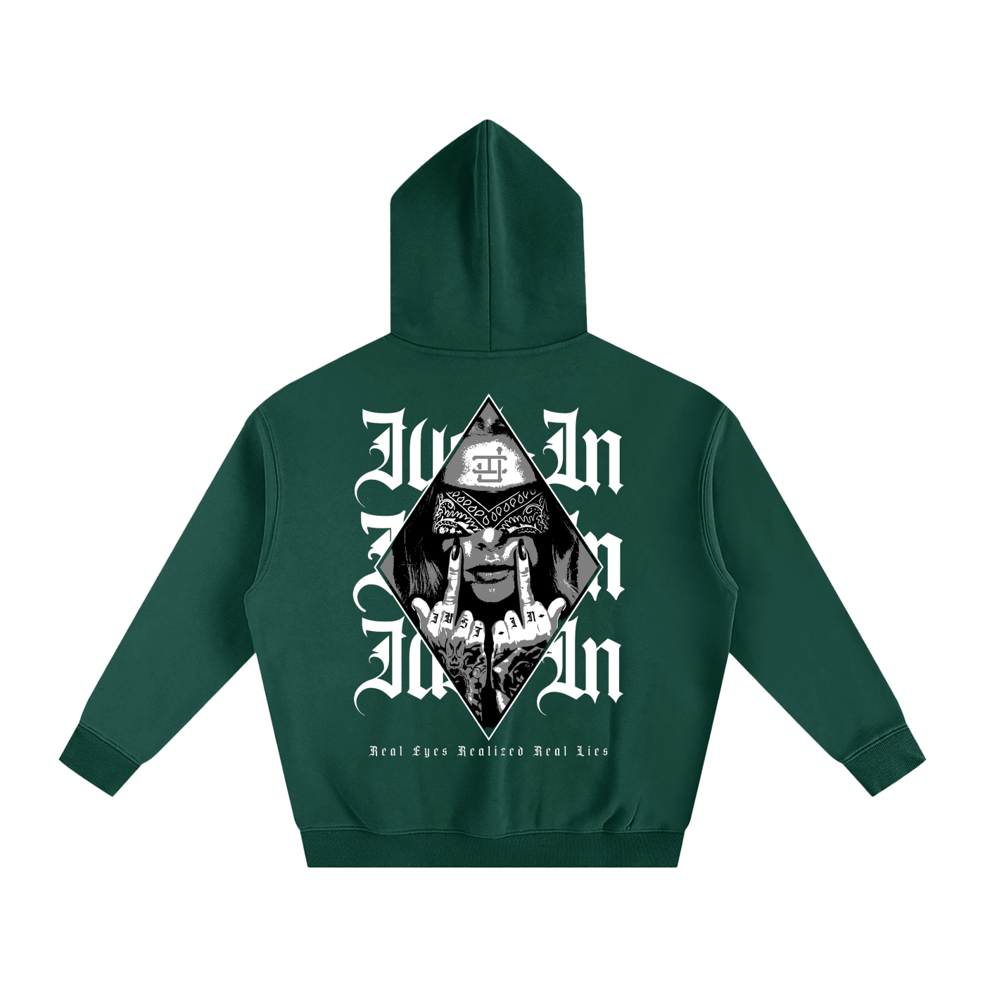 MIDDLE FINGERS Fleeced Hoodie