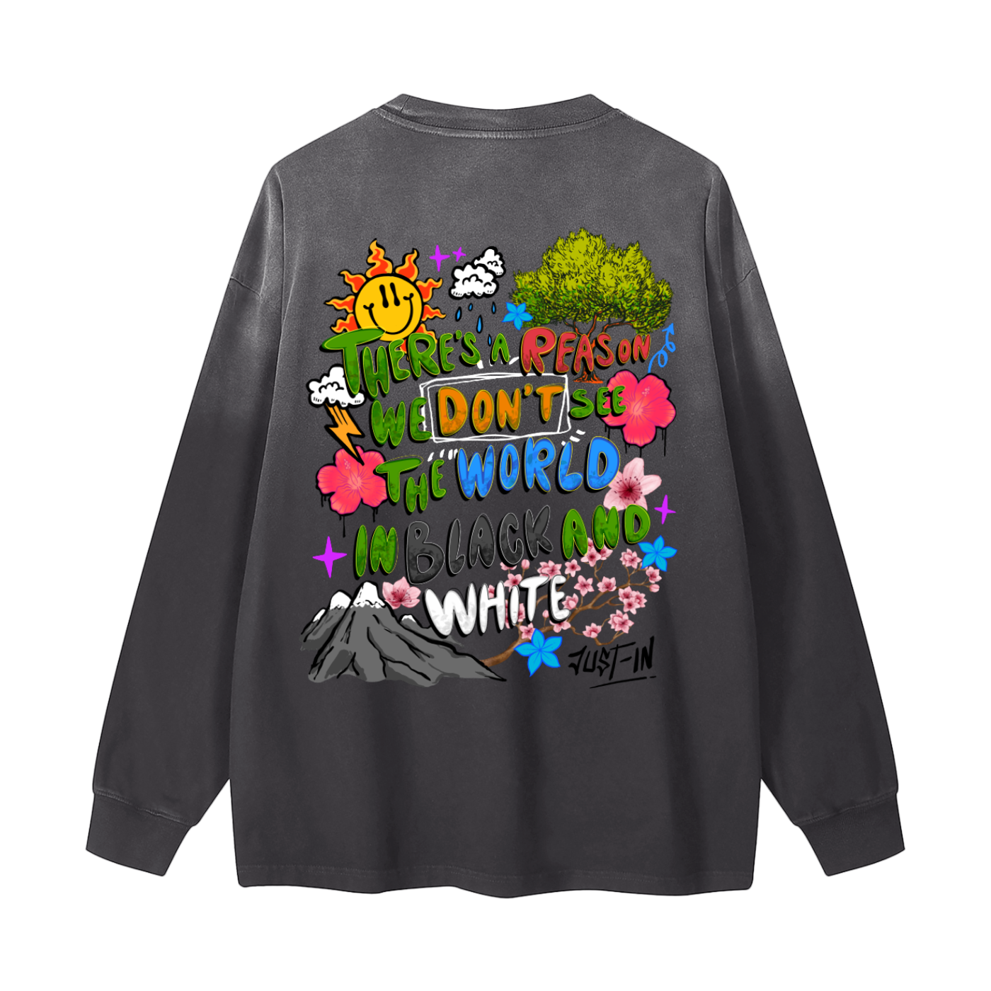 VIVID Vintage Washed Long Sleeve Tee