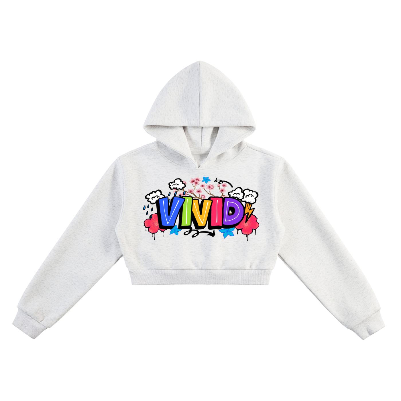 VIVID Essential Cropped Hoodie