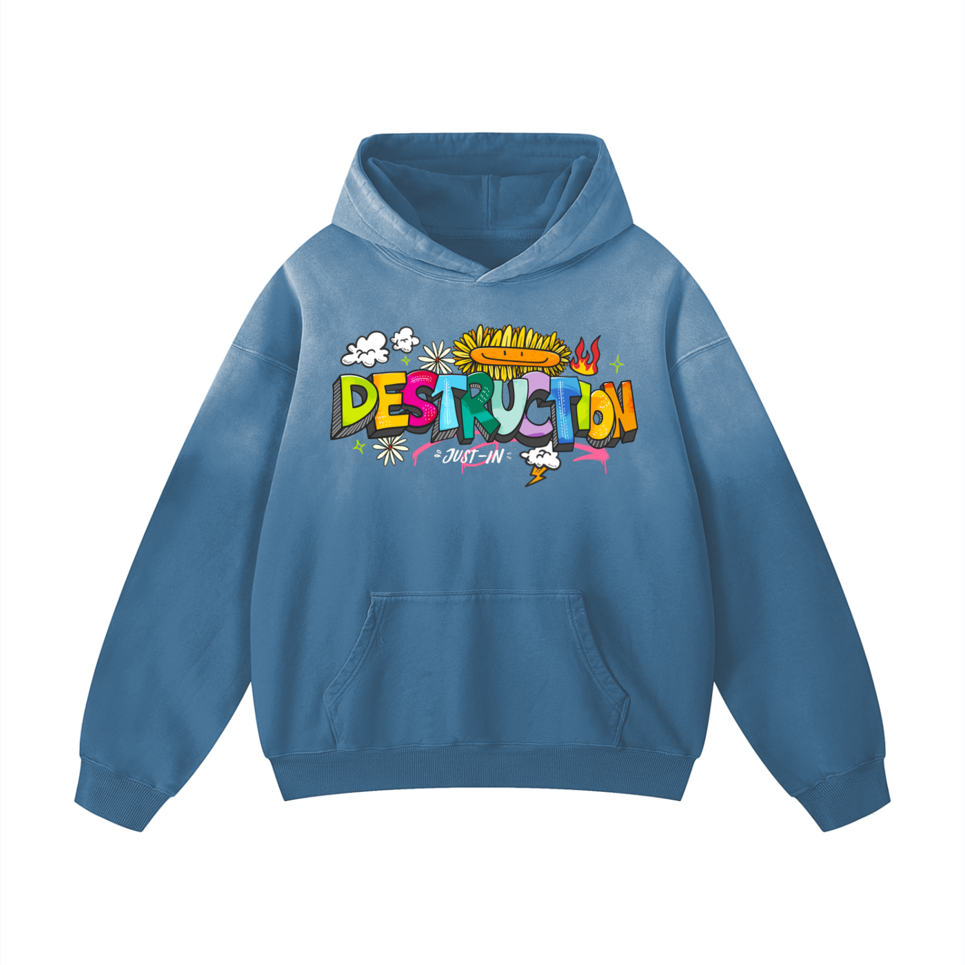 DESTRUCTION Sunfade Oversized Hoodie
