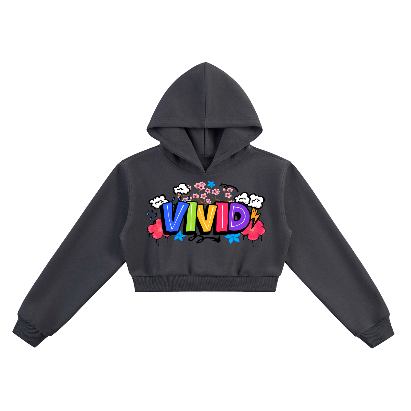 VIVID Essential Cropped Hoodie