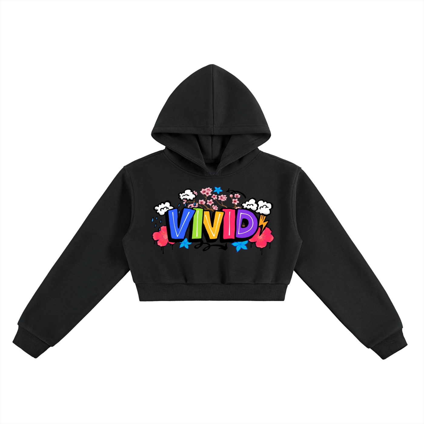 VIVID Essential Cropped Hoodie