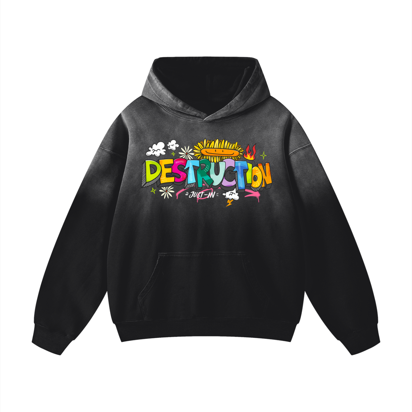 DESTRUCTION Sunfade Oversized Hoodie
