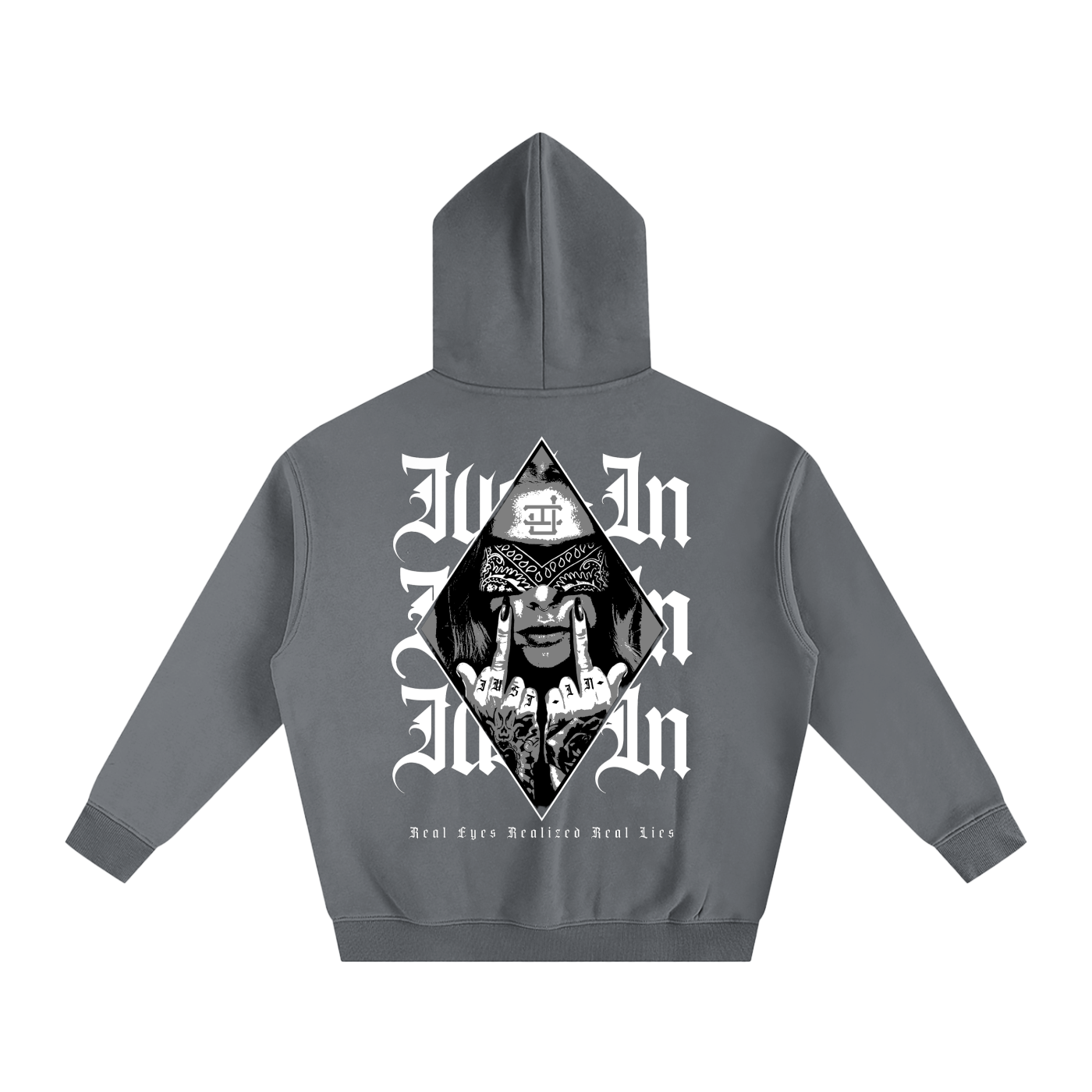 MIDDLE FINGERS Fleeced Hoodie