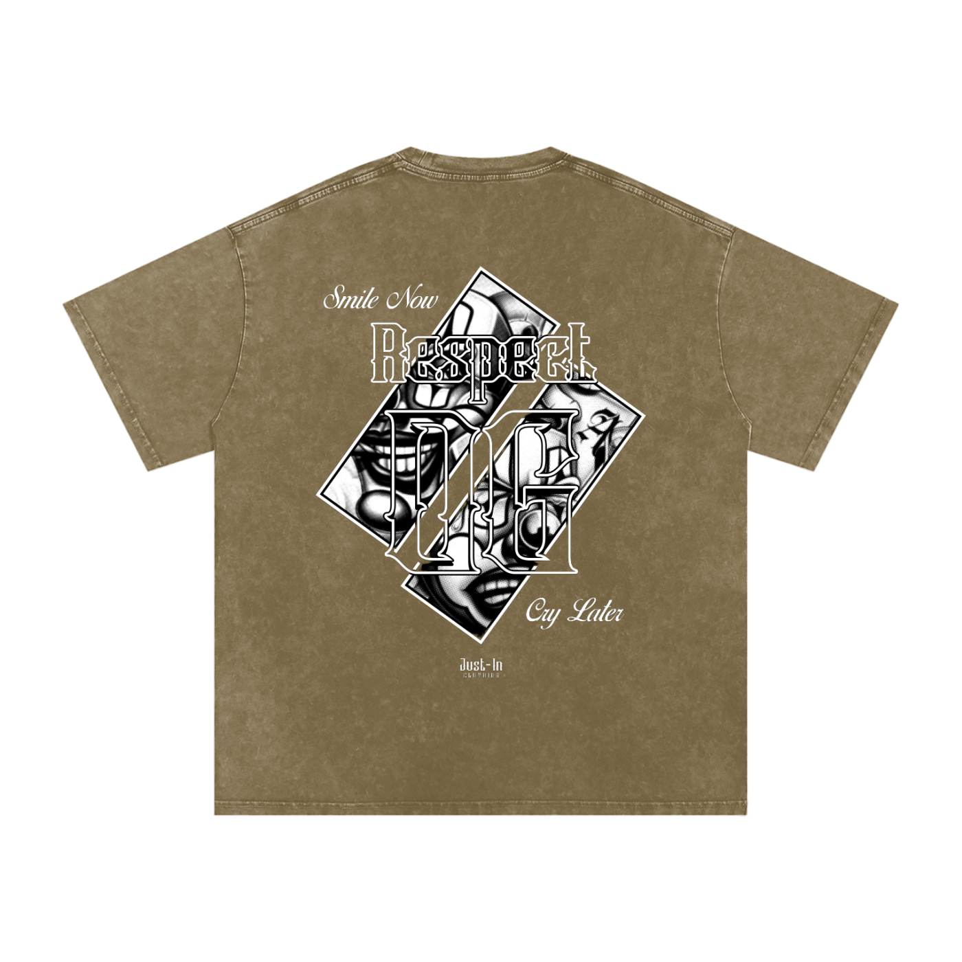 SMILE NOW CRY LATER Washed Oversize T-Shirt